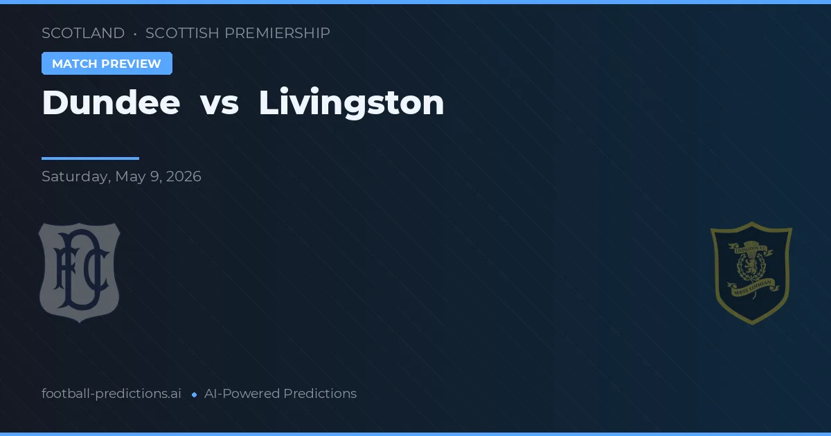 Dundee vs Livingston — matchtips och förhandstitt
