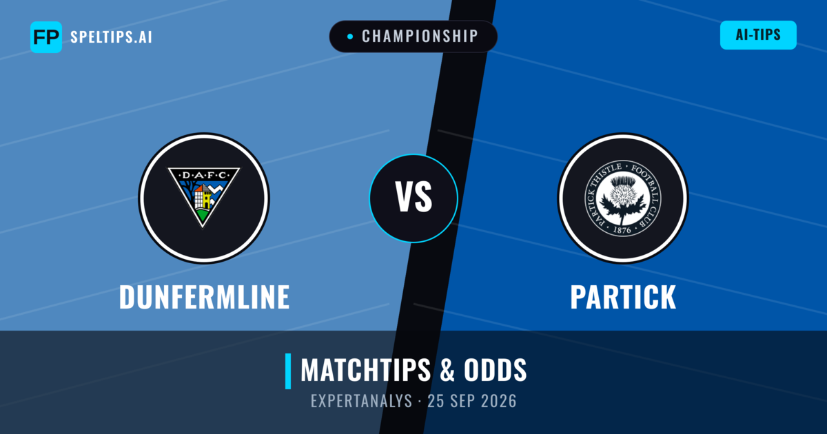 Dunfermline vs Partick — matchtips och förhandstitt