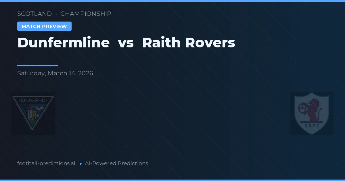 Dunfermline vs Raith Rovers — matchtips och förhandstitt