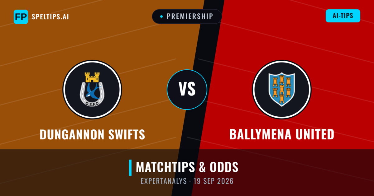 Dungannon Swifts vs Ballymena United — matchtips och förhandstitt