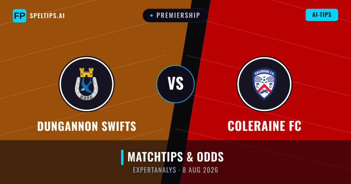 Dungannon Swifts vs Coleraine FC — matchtips och förhandstitt