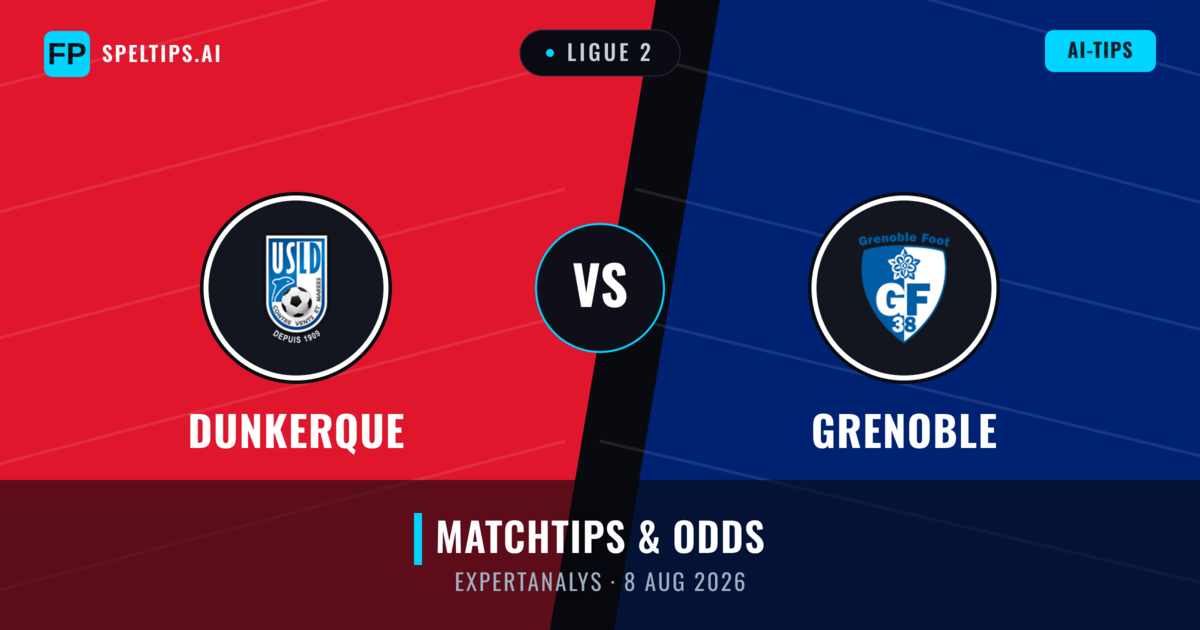 Dunkerque vs Grenoble — matchtips och förhandstitt