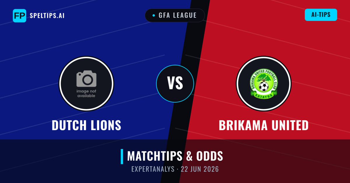 Dutch Lions vs Brikama United — matchtips och förhandstitt