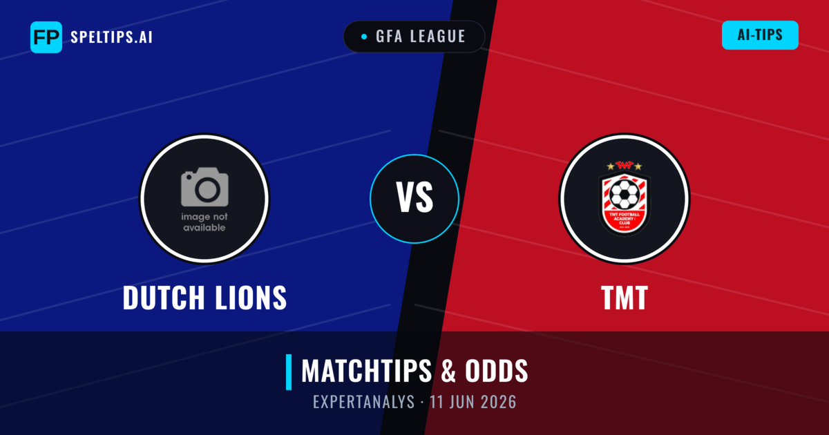 Dutch Lions vs TMT — matchtips och förhandstitt
