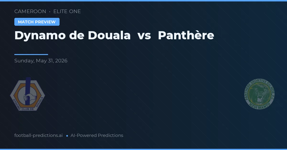 Dynamo de Douala vs Panthère — matchtips och förhandstitt