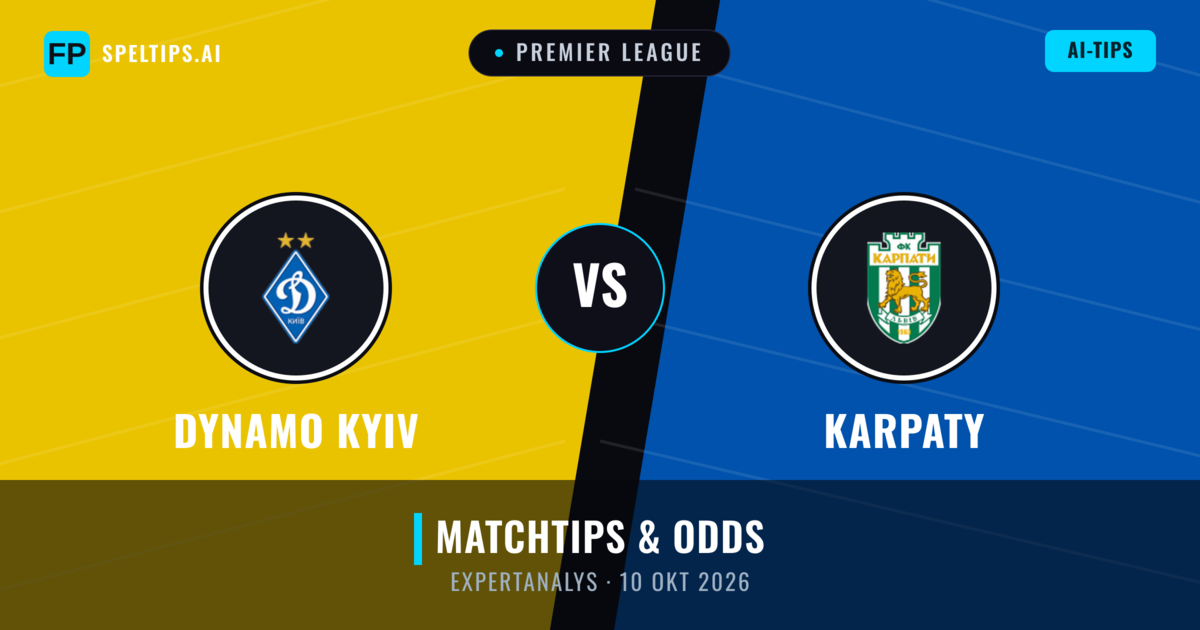Dynamo Kyiv vs Karpaty — matchtips och förhandstitt