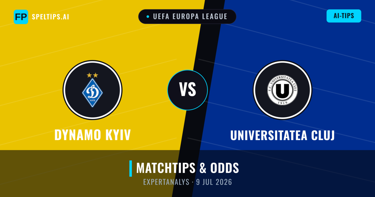 Dynamo Kyiv vs Universitatea Cluj — matchtips och förhandstitt