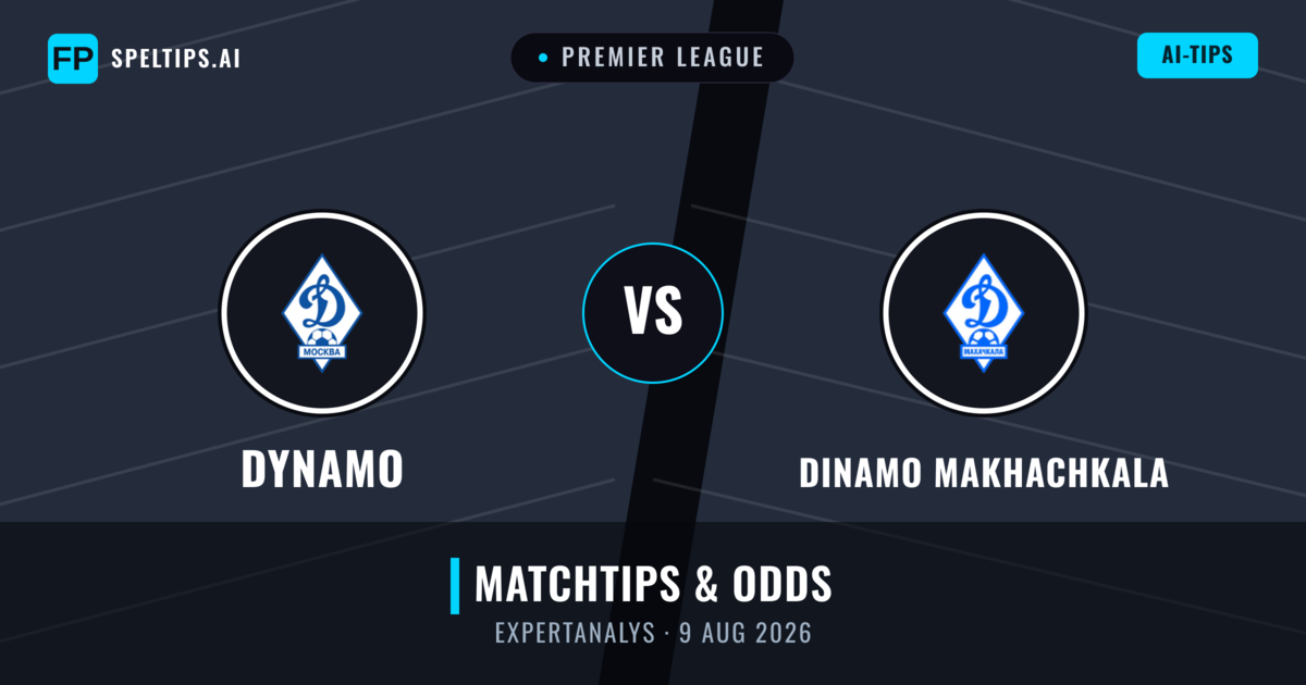 Dynamo vs Dinamo Makhachkala — matchtips och förhandstitt