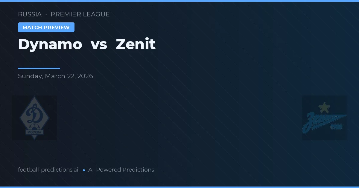 Dynamo vs Zenit — matchtips och förhandstitt