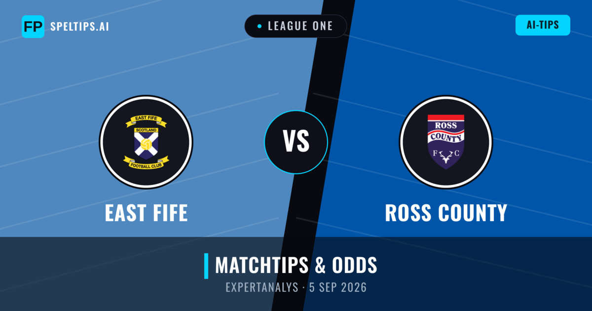 East Fife vs Ross County — matchtips och förhandstitt