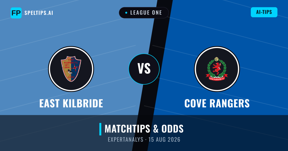 East Kilbride vs Cove Rangers — matchtips och förhandstitt