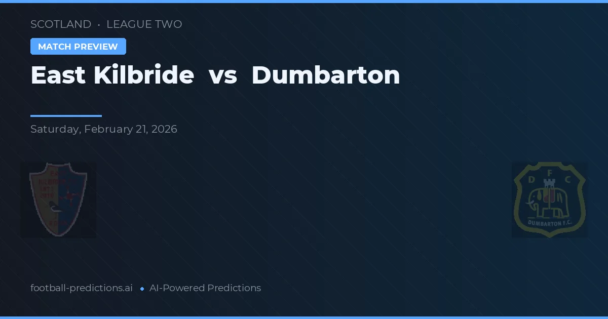 East Kilbride vs Dumbarton — matchtips och förhandstitt
