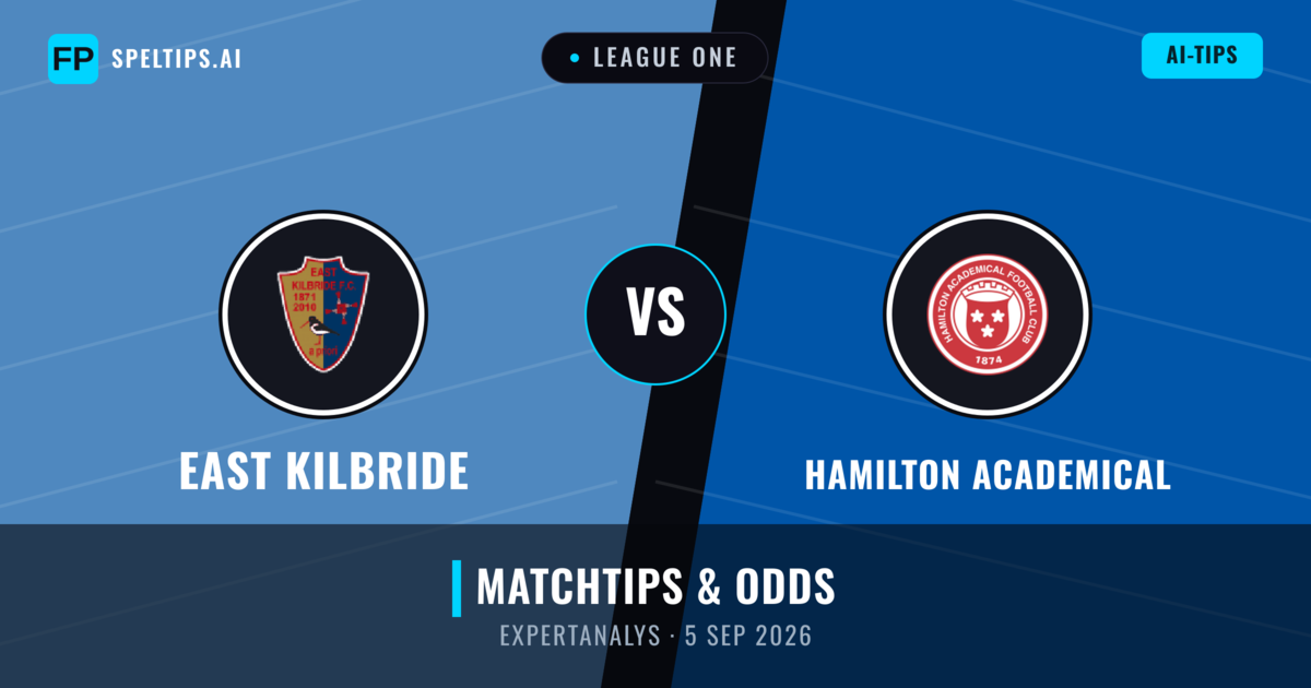East Kilbride vs Hamilton Academical — matchtips och förhandstitt