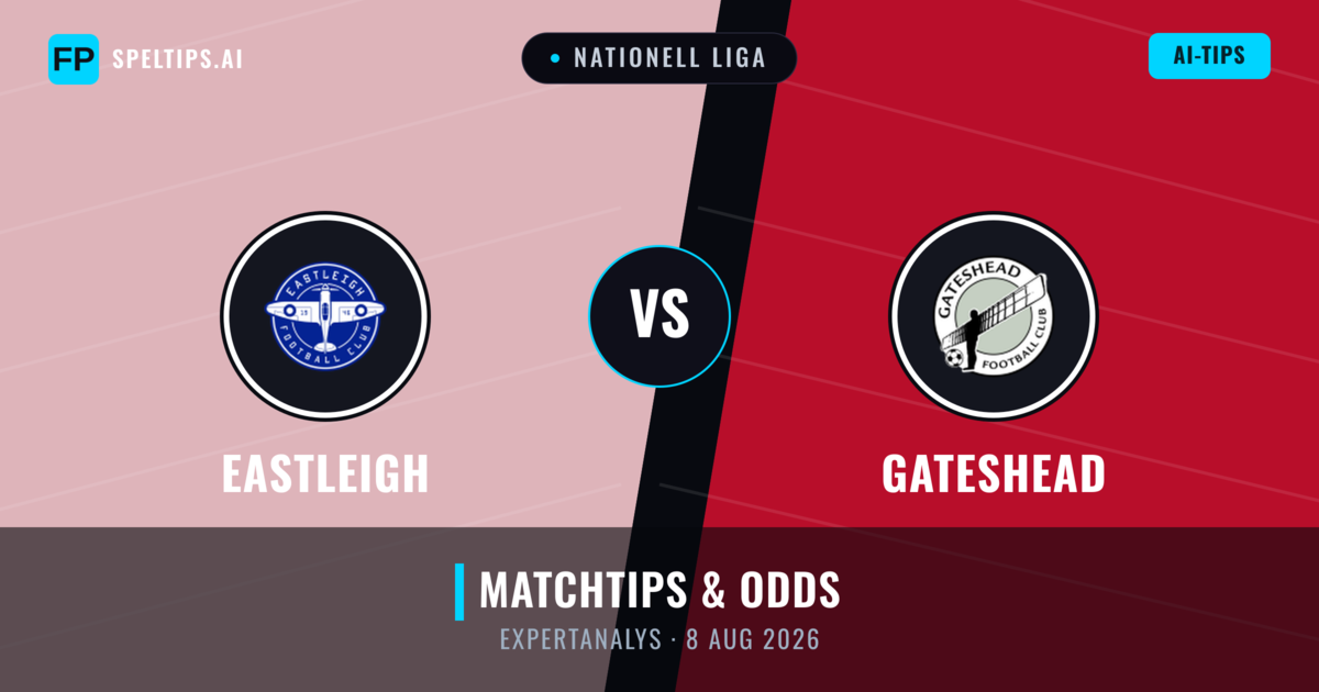 Eastleigh vs Gateshead — matchtips och förhandstitt