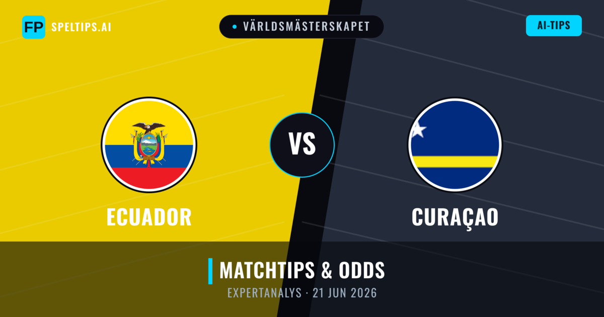 Ecuador vs Curaçao — matchtips och förhandstitt