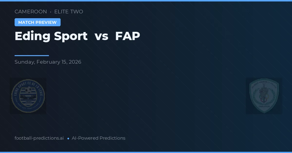 Eding Sport vs FAP — matchtips och förhandstitt