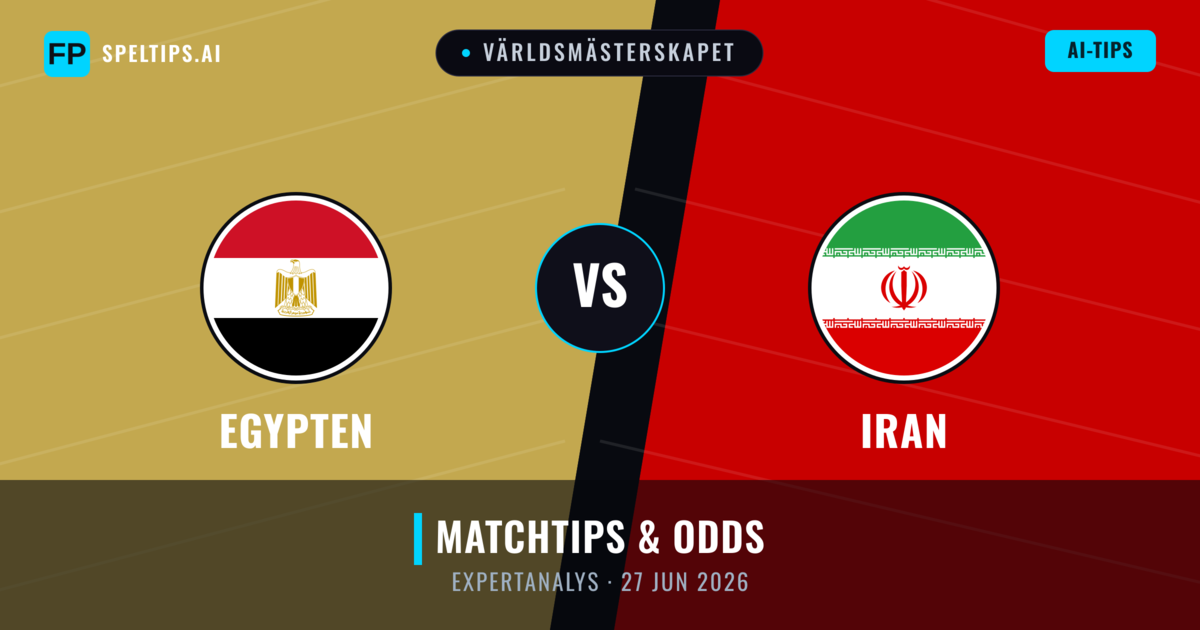 Egypten vs Iran — matchtips och förhandstitt