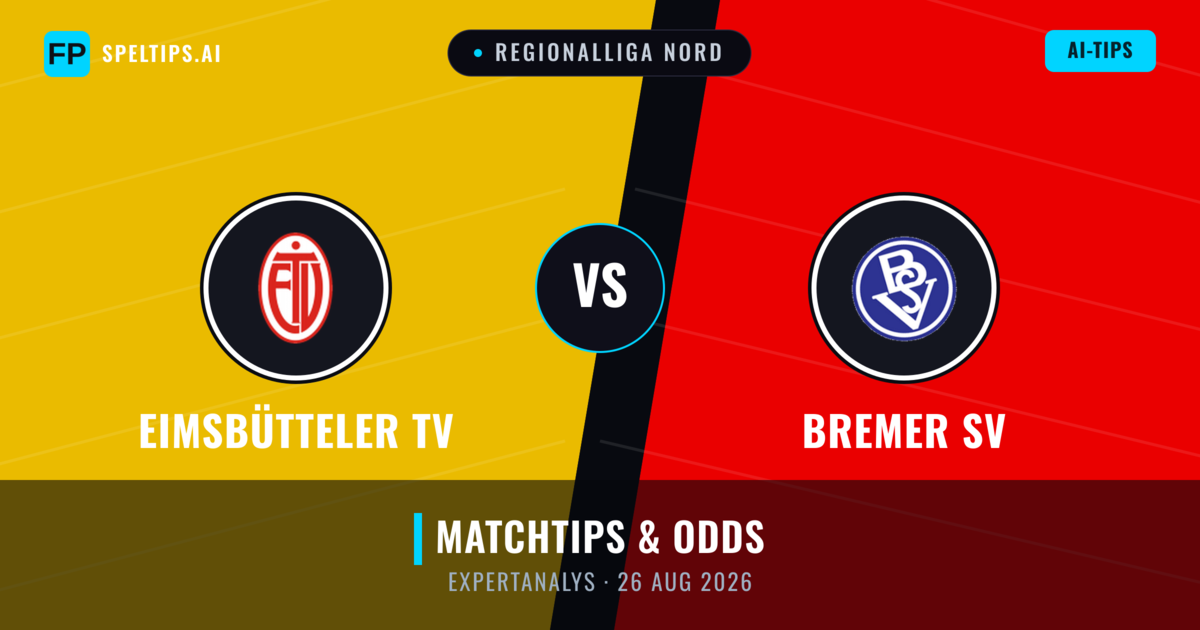 Eimsbütteler TV vs Bremer SV — matchtips och förhandstitt