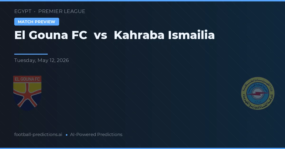El Gouna FC vs Kahraba Ismailia — matchtips och förhandstitt