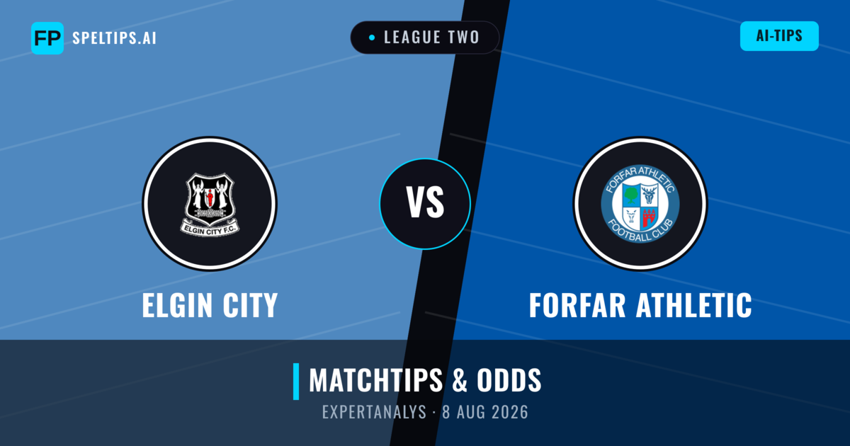 Elgin City vs Forfar Athletic — matchtips och förhandstitt