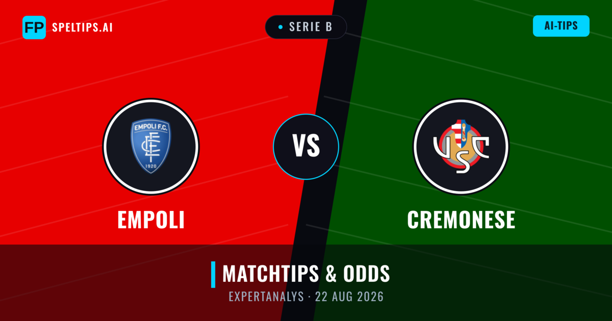 Empoli vs Cremonese — matchtips och förhandstitt