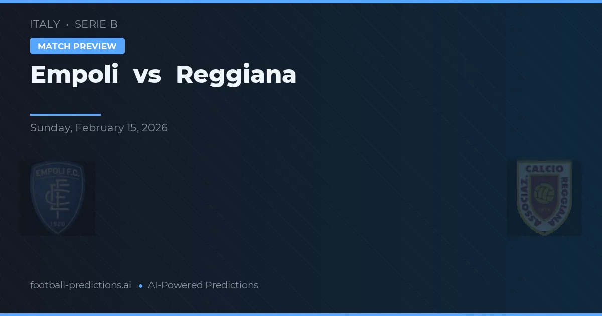 Empoli vs Reggiana — matchtips och förhandstitt