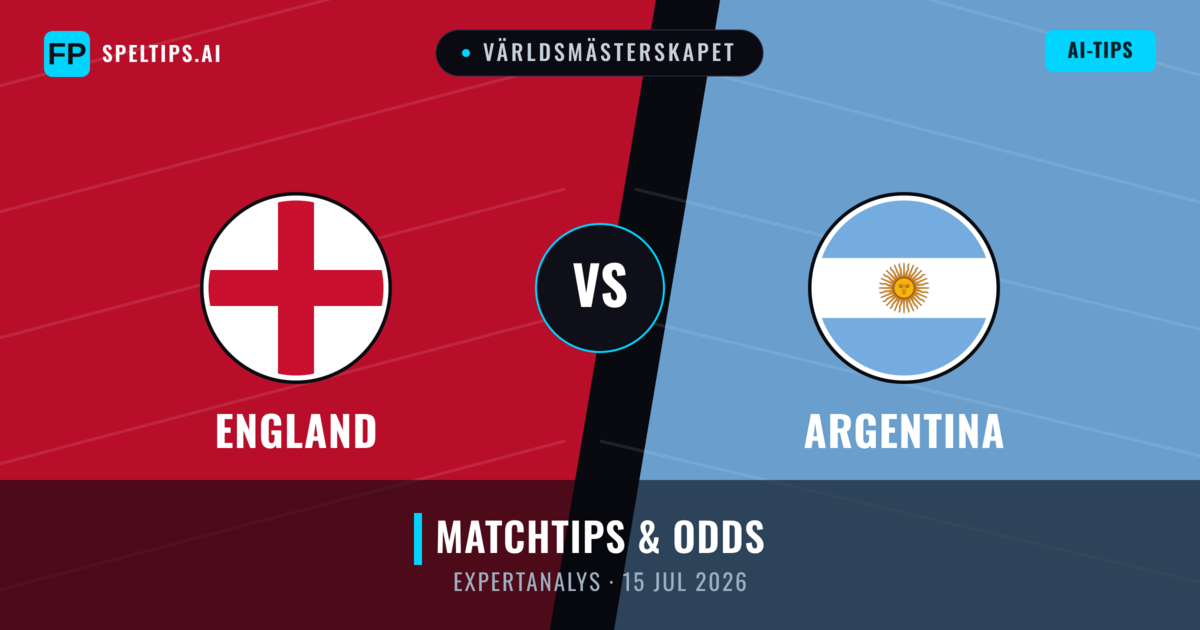 England vs Argentina — matchtips och förhandstitt