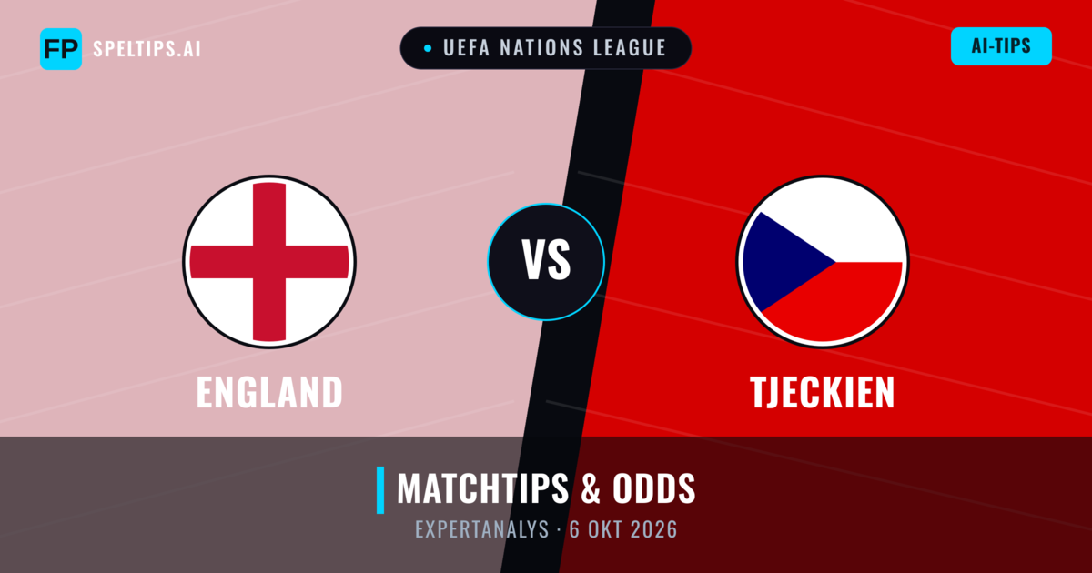 England vs Tjeckien — matchtips och förhandstitt