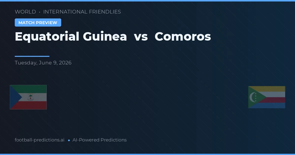 Ekvatorialguinea vs Komorerna — matchtips och förhandstitt