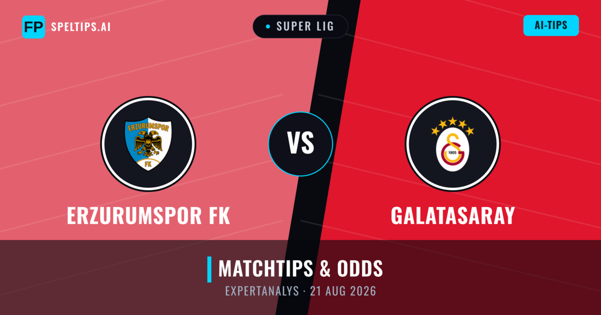 Erzurumspor FK vs Galatasaray — matchtips och förhandstitt