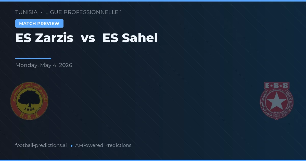 ES Zarzis vs ES Sahel — matchtips och förhandstitt