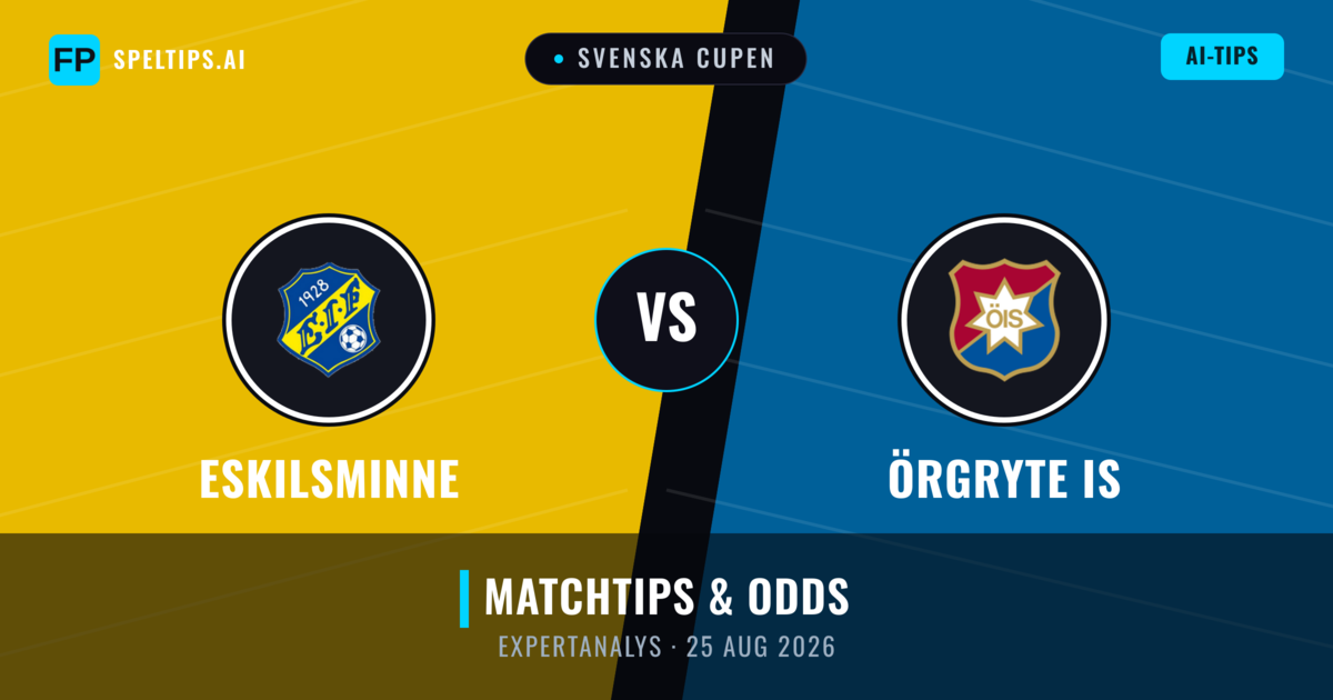 Eskilsminne vs Örgryte IS — matchtips och förhandstitt