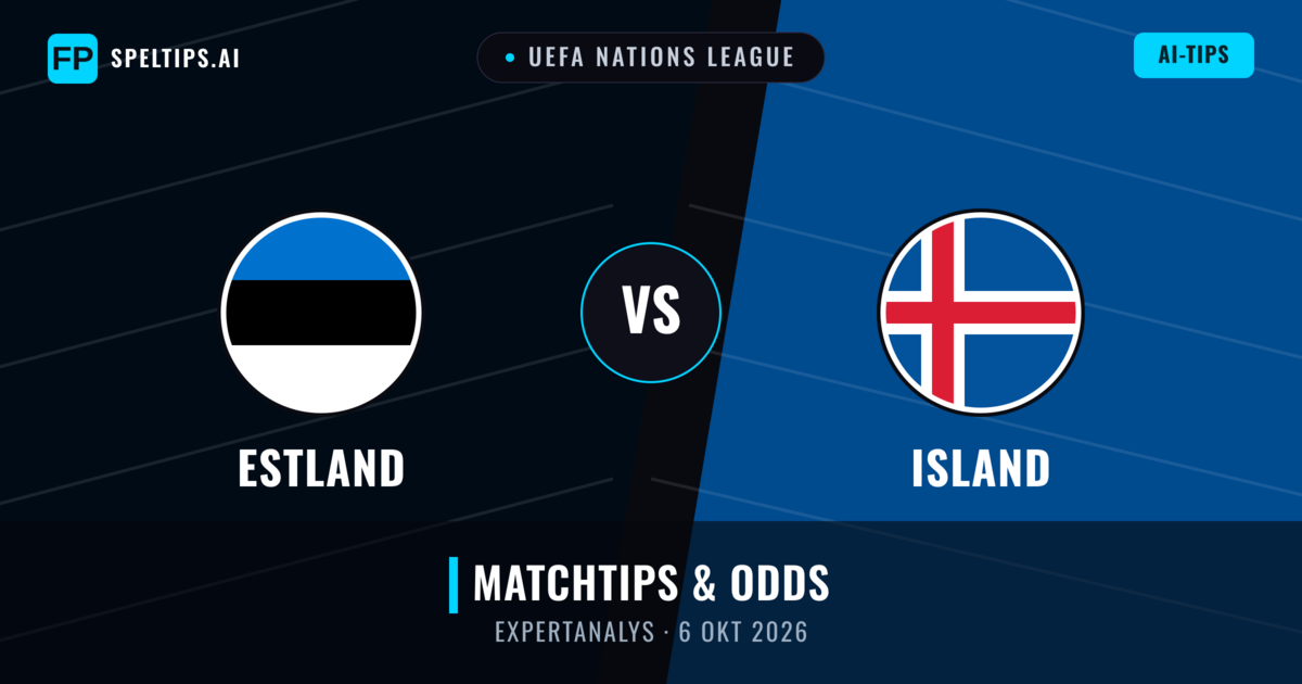 Estland vs Island — matchtips och förhandstitt