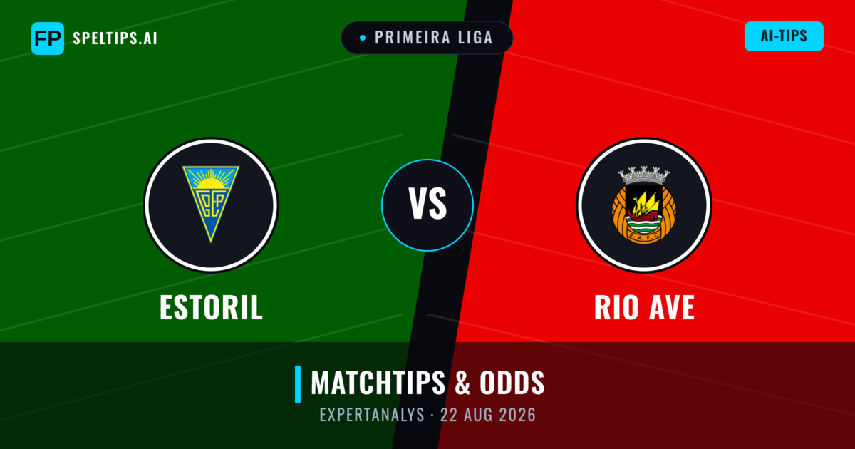 Estoril vs Rio Ave — matchtips och förhandstitt