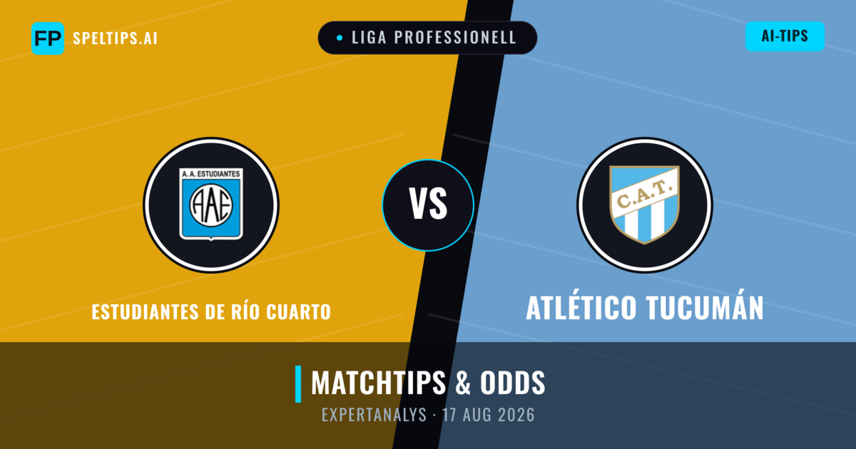 Estudiantes de Río Cuarto vs Atlético Tucumán — matchtips och förhandstitt