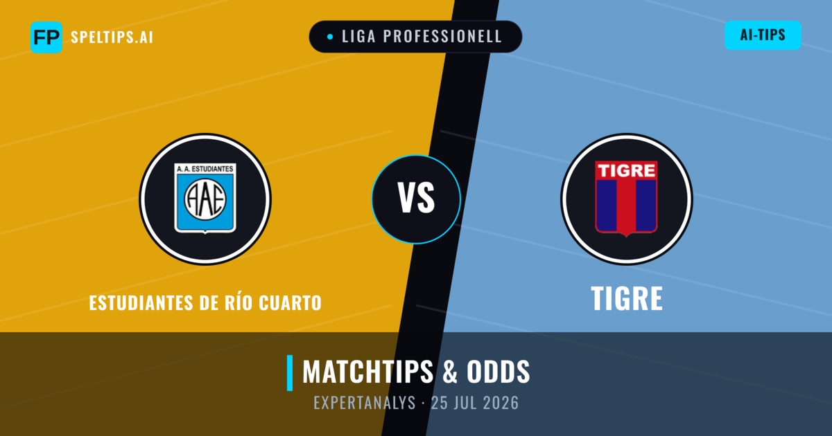 Estudiantes de Río Cuarto vs Tigre — matchtips och förhandstitt