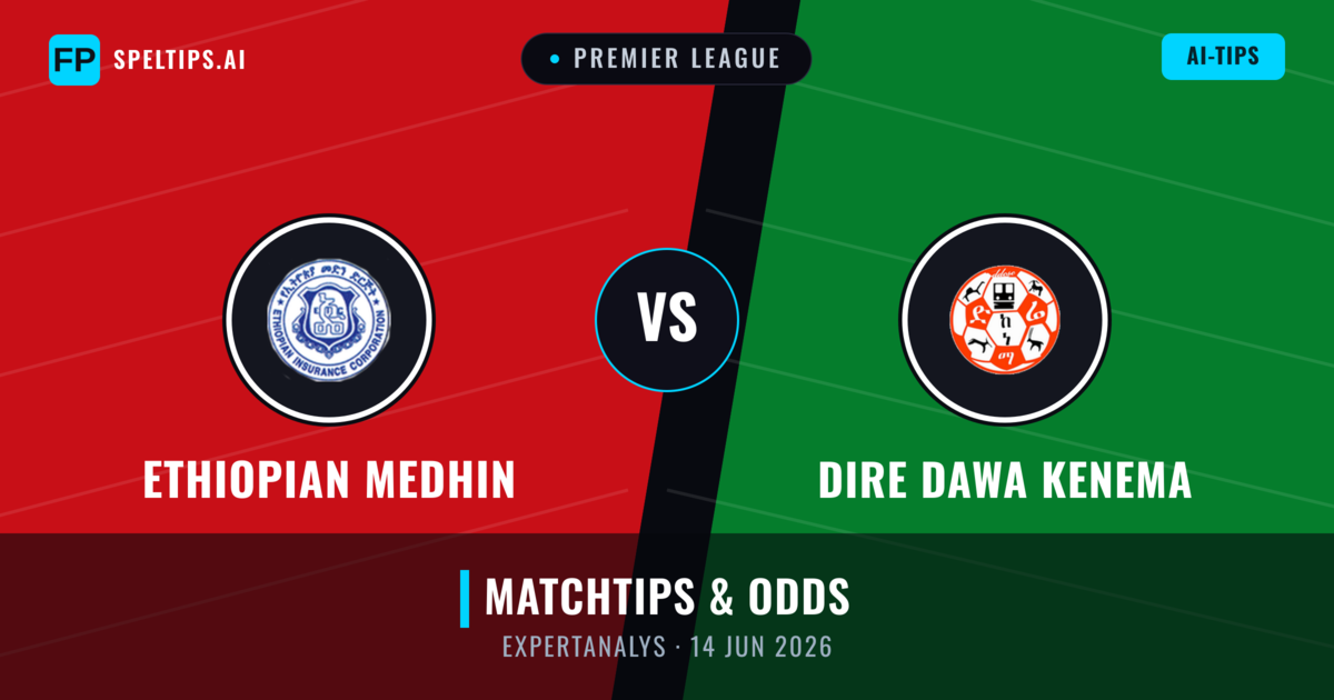Ethiopian Medhin vs Dire Dawa Kenema — matchtips och förhandstitt