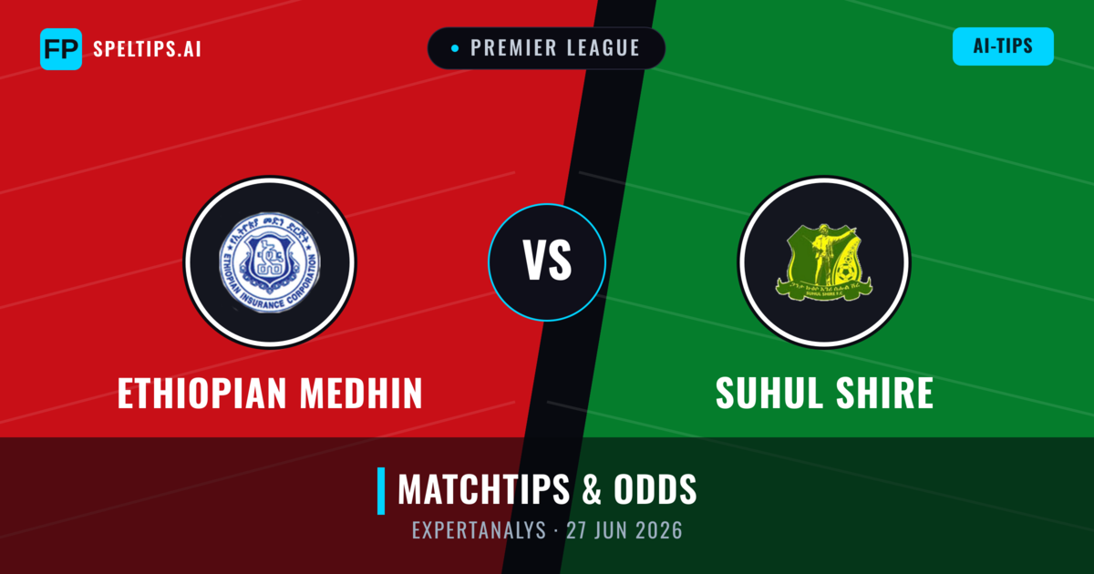 Ethiopian Medhin vs Suhul Shire — matchtips och förhandstitt