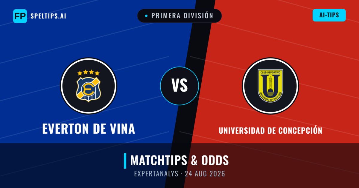 Everton de Vina vs Universidad de Concepción — matchtips och förhandstitt