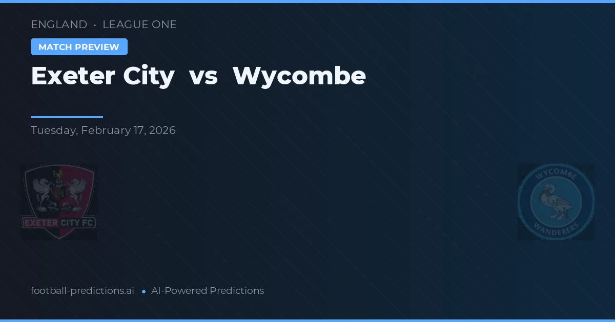 Exeter City vs Wycombe — matchtips och förhandstitt