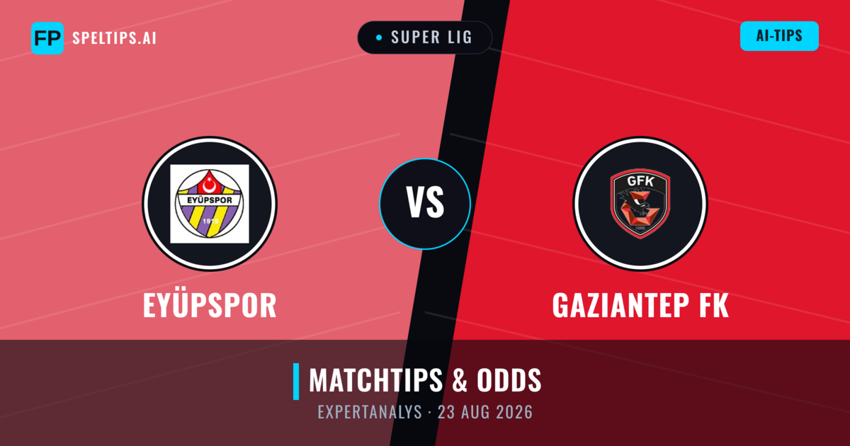 Eyüpspor vs Gaziantep FK — matchtips och förhandstitt