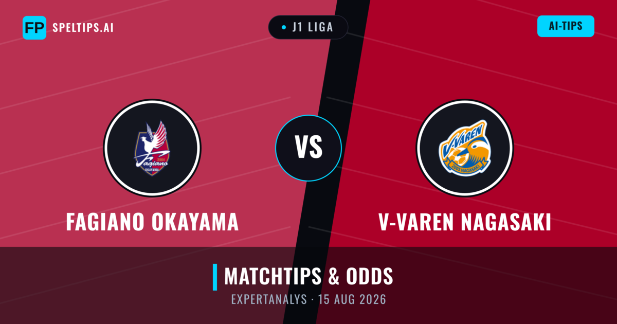 Fagiano Okayama vs V-varen Nagasaki — matchtips och förhandstitt