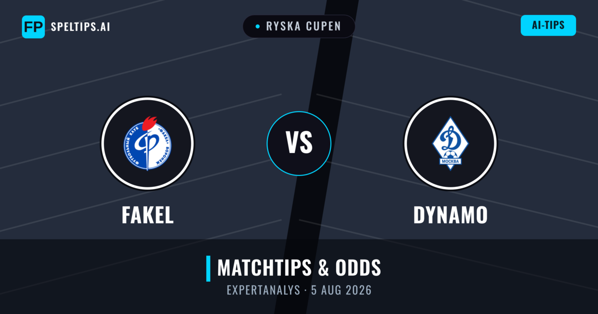 Fakel vs Dynamo — matchtips och förhandstitt