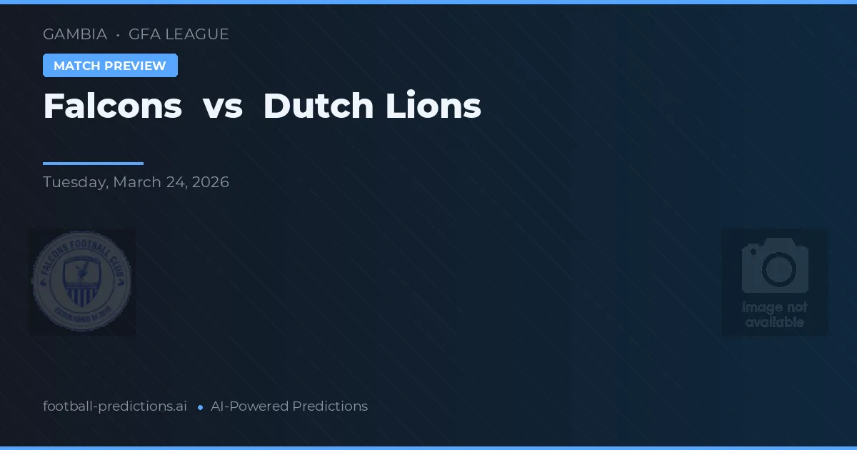 Falcons vs Dutch Lions — matchtips och förhandstitt