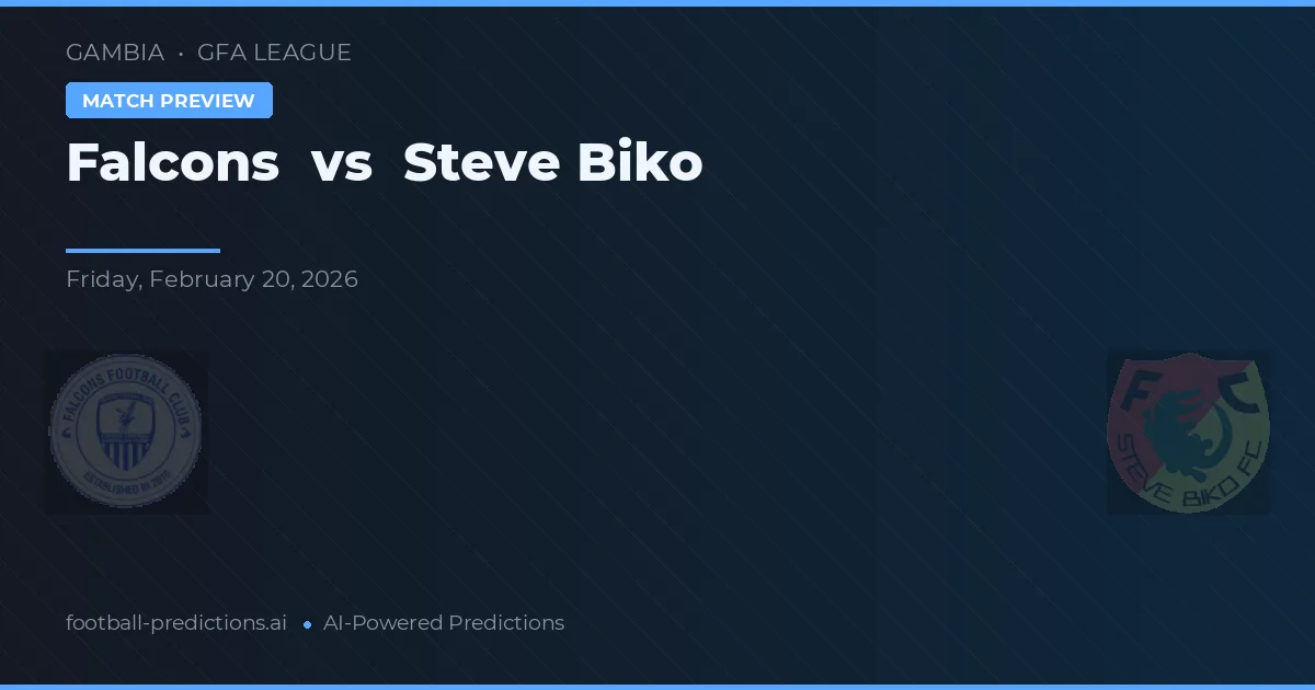 Falcons vs Steve Biko — matchtips och förhandstitt