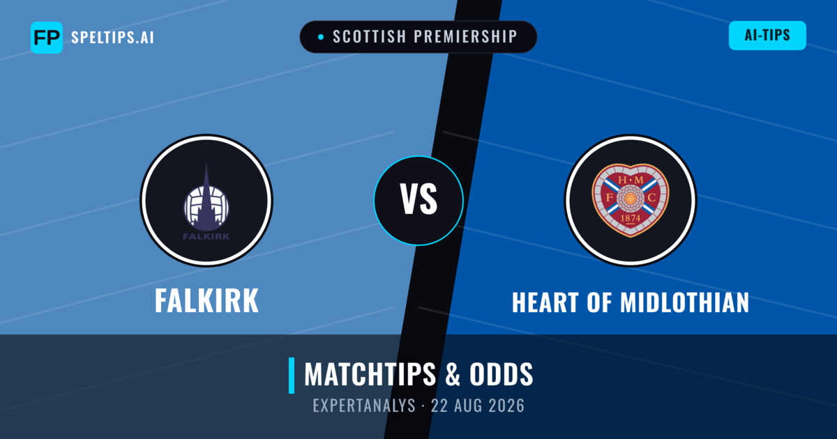 Falkirk vs Heart of Midlothian — matchtips och förhandstitt