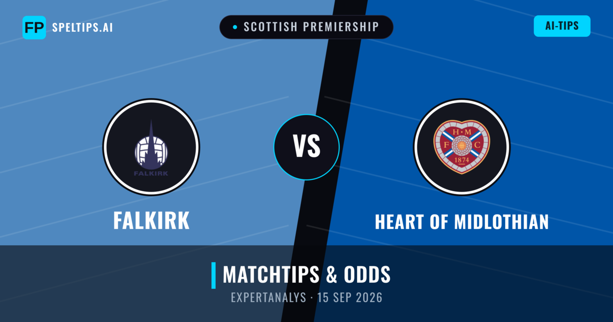 Falkirk vs Heart of Midlothian — matchtips och förhandstitt