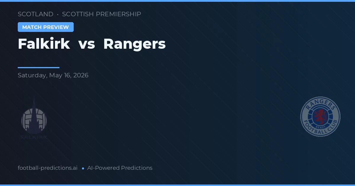 Falkirk vs Rangers — matchtips och förhandstitt