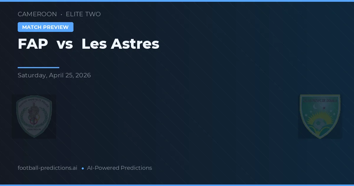 FAP vs Les Astres — matchtips och förhandstitt