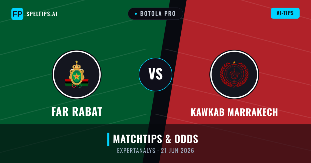 FAR Rabat vs Kawkab Marrakech — matchtips och förhandstitt